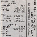 9年ぶりに「7777」出た　ナンバーズ4の当せん番号が話題