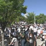 米の黒人死亡事件抗議デモ 大阪でも1000人が大通りを行進