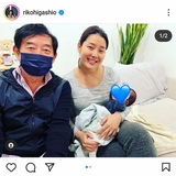 東尾理子“親子3代ショット”披露　長男出産のすみれに「ママの顔」